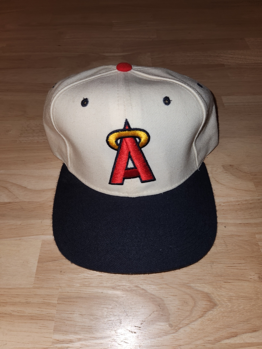 VTG Los Angeles Angels Hat Cap SnapBack Men's Two Tone New Era 90s MLB Rare Wool